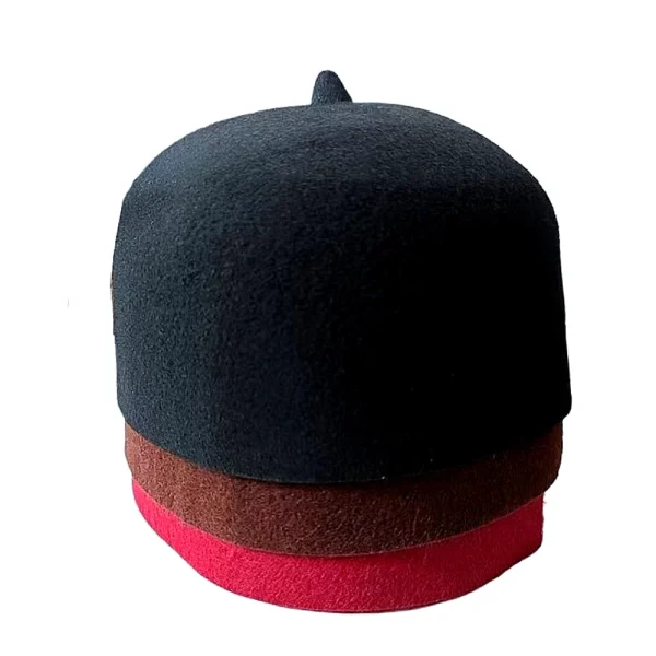 Bonnet Kufi En Laine Véritable Fait Main – Élégant Pour L’aïd En Vert Marron Et Noir