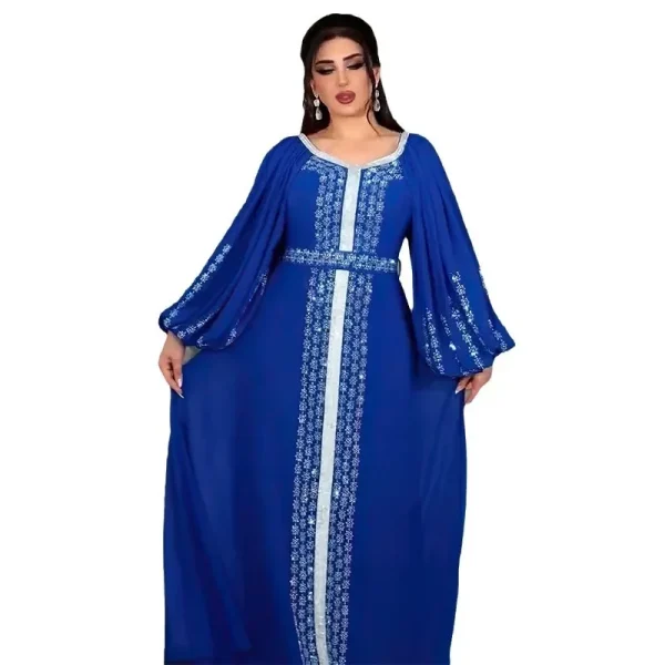 Maxi Abaya Chic Caftan Festif Pour Les Soirées Estivales À Dubaï