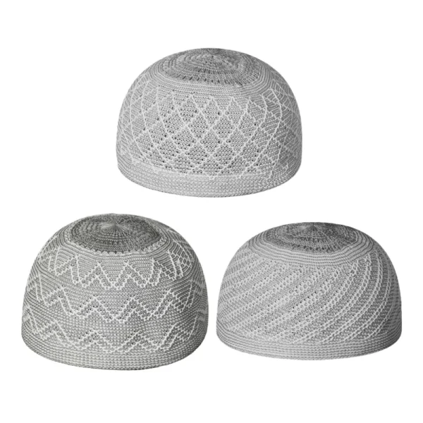 Bonnet Kippah En Maille Islamique – Accessoire Traditionnel Pour Homme Aéré