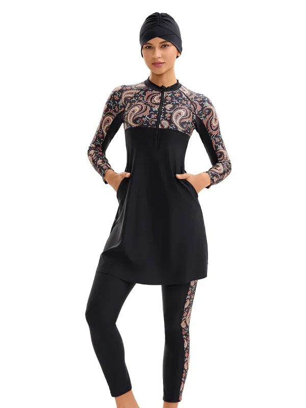 vêtement de bain burkini femme avec protection Upf 50